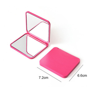 Saiyyi Bán Buôn Gấp Hai Mặt Túi Vuông Gương Biểu Tượng Tùy Chỉnh Xách Tay Cầm Tay Nhỏ Gọn Ví Nhỏ Gọn Gương Cho Du Lịch - Product Image 4