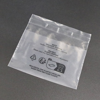Sac de pochette en plastique PE recyclé de taille personnalisée sacs d'emballage auto-adhésifs transparents en cellophane pour accessoires de biscuits