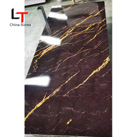 LT Facile à installer Panneau mural 3D UV Alternative High Glossy PVC Plates Wall Decor Wall Board For Bedroom