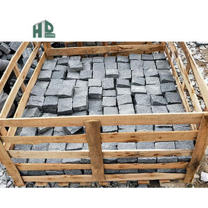 G654 Pierre de granit gris foncé polie flammée antique aiguisée brossée extérieure moderne style chinois pavé briques de route prix - Product Image 6