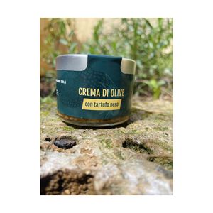Sarda Sapori Italian Gourmet Tradition 200g Salsa de crema de Oliva de lujo en tarro de vidrio con trufa negra Abraza la tradición - Product Image 1