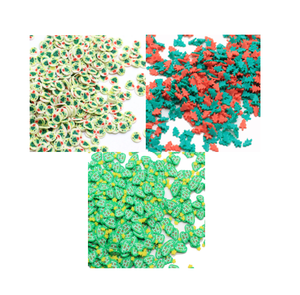 Confettis d'arbre de Noël en argile polymère pour l'artisanat Nail Art Slime Topping Shaker Snow Globe Tumbler Filling - Product Image 2