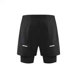 Wholesale stock beach shorts polyester men running shorts swimwear shorts Blank Custom Logo Polyester Gym Mesh Sports Athletic
