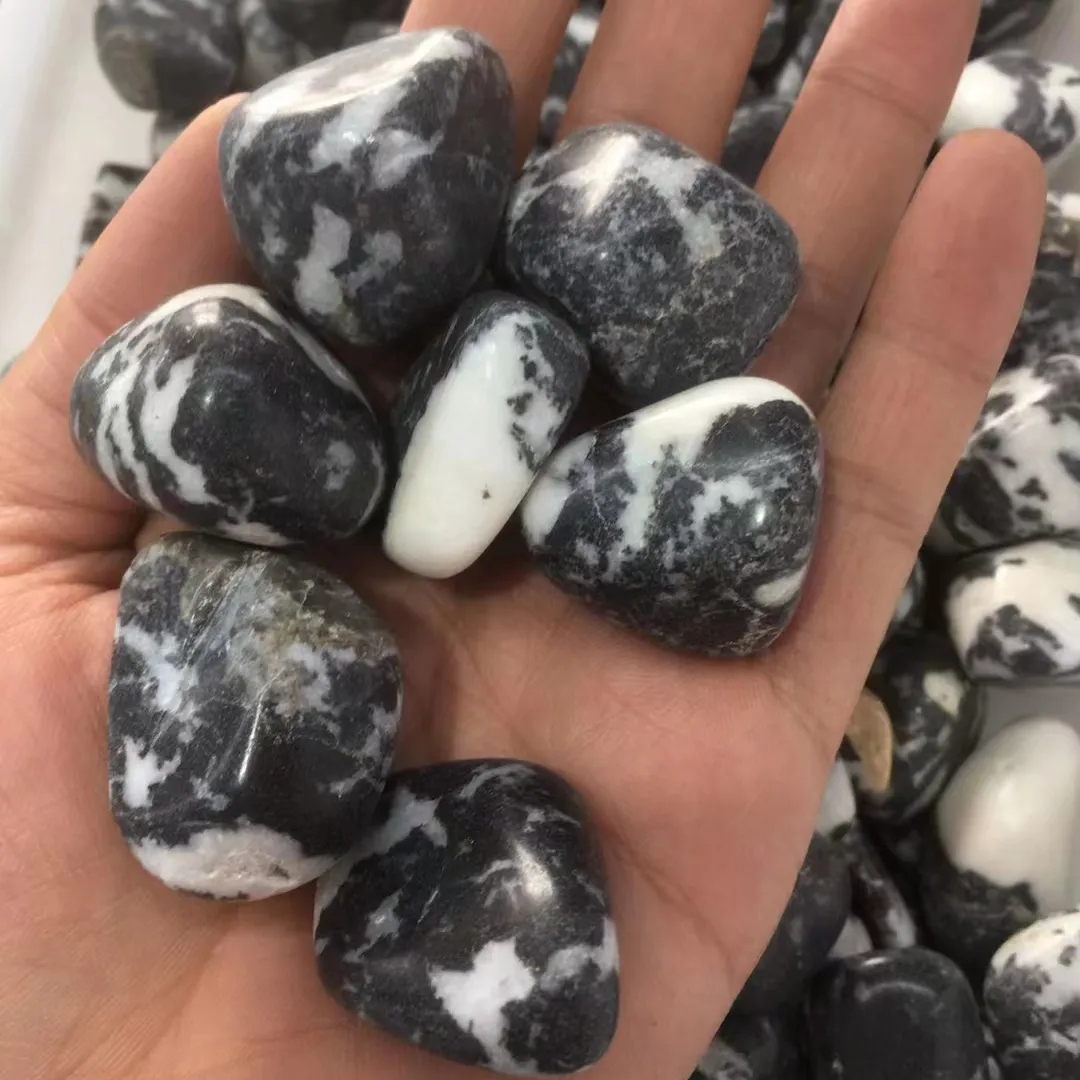 Wholesale crystal craft crystal tumbled stone healing black gemstone tumble stones black tourmaline tumble for health and peace