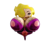 Ballon en aluminium en forme d'extraterrestre pour fête adulte, simulation transfrontalière, accessoires de décoration, en stock en usine