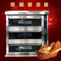 Pont de cuisson de pizza commerciale Four équipement électrique Machines de traitement de pain avec vitre