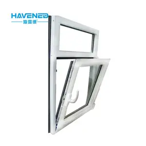 中国领先制造双层玻璃聚氯乙烯型材内开窗Upv门窗