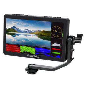 จอภาพ <span class=keywords><strong>FEELWORLD</strong></span> <span class=keywords><strong>F6</strong></span> <span class=keywords><strong>PLUS</strong></span> ขนาด 6 นิ้ว LCD หน้าจอสัมผัสขนาดเล็ก 3D LUT สำหรับกล้อง DSLR ความละเอียด 1920x1080 HD 4K - Product Image 2