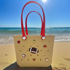 ビーチビーチ<span class=keywords><strong>EVA</strong></span>プラスチックビーチバッグモダンなオーバルバッグデザイナーマルチカラーポータブルビーチバッグ - Product Image 2