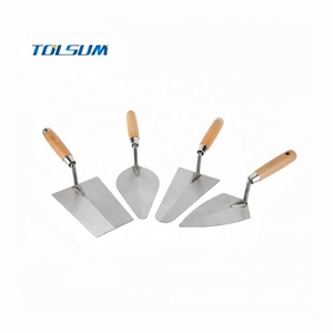 Truelle de maçonnerie en acier au carbone industriel à prix avantageux, à manche en <span class=keywords><strong>bois</strong></span>, à pointe carrée, à coins arrondis, de 5 à 9 pouces - Product Image 6