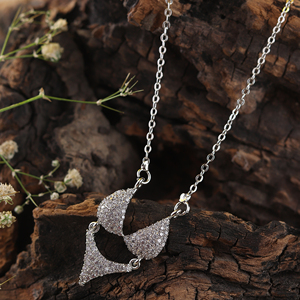 Elegant Design Pendant <b>Jewellery</b> <b>Set</b> with Silver Finishing <b>for</b> Occasions Weddings Functions Or Events Parties <b>for</b> Bulk Export - Product Image 2