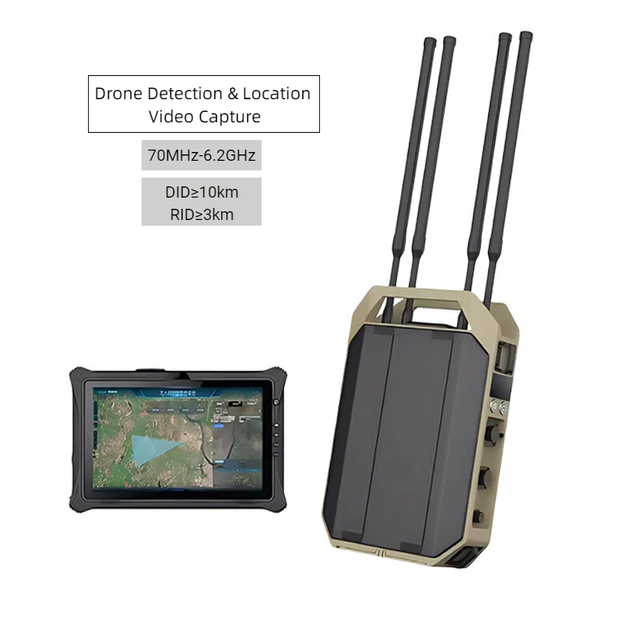 All-Scenario Drone Detection & Positioning System with 10km Detect & Locat Tracking, 1.5km Video Capture, and Trajectory Mapping