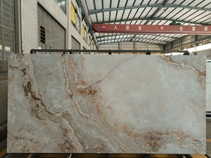 Piastrelle Moderne Classiche Spesse 12mm Antiscivolo e Resistenti agli Acidi, in Pietra Sinterizzata Lucida per Interni di Hotel e Ville di Alta Qualità - Product Image 1