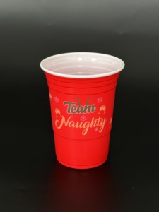 Vasos de Plástico Desechables Transparentes de 16 oz con Logotipo Personalizado, Vasos de Plástico de Pared Simple para Bebidas Frías para Llevar con Tapas Planas - Product Image 3