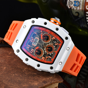 Thương Hiệu Hàng Đầu Đa Chức Năng Tonneau Mens Đồng Hồ Sang Trọng Không Thấm Nước Cổ Điển Chronograph Thể Thao Đồng Hồ - Product Image 3