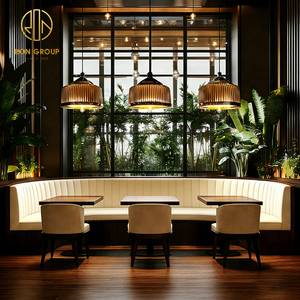 Set di Sedie e Tavoli <span class=keywords><strong>in</strong></span> <span class=keywords><strong>Legno</strong></span> per Caffetteria e Ristorante <span class=keywords><strong>con</strong></span> Divano e Panca - Product Image 5