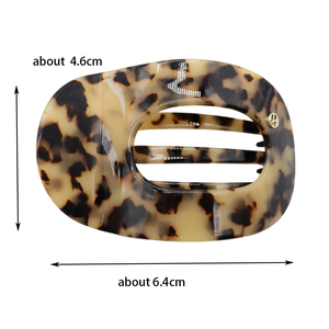 Заколка для волос из ацетата под черепаховый панцирь, 6,4 см, нескользящая, прочная, универсальная, стильная, минималистичная, для осени и зимы - Product Image 6