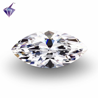 Pierres de Moissanite de laboratoire VVS1 de haute qualité, couleur D pure, taille brillante, échelle de dureté Moh 9.25, effet étoilé, tailles 1-20mm pour bijoux