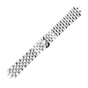 Bracelet de montre en acier inoxydable, cinq perles, 18mm, 20mm, 21mm, 22mm, 24mm, connecteur à extrémité incurvée, ajustement universel - Product Image 3