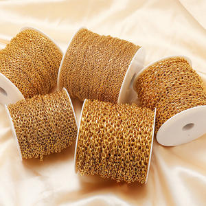 Cadenas de Acero Inoxidable <span class=keywords><strong>Lovestory</strong></span> E373, las Más Vendidas, con Diseño de Flores en Ángulo, para la Fabricación de Collares y Pulseras al por Mayor - Product Image 4