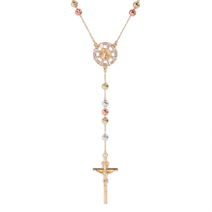 <span class=keywords><strong>Collana</strong></span> <span class=keywords><strong>Rosario</strong></span> Religiosa con Perline da 6mm Placcate <span class=keywords><strong>Oro</strong></span> 18k, Pendente della Vergine Maria di Guadalupe, <span class=keywords><strong>Collana</strong></span> con Croce del <span class=keywords><strong>Rosario</strong></span> - Product Image 2