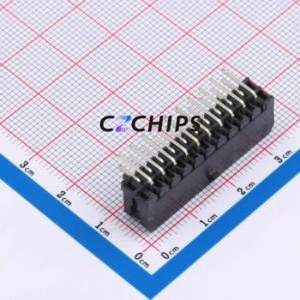 ZX-MX3.0-2-10PWZ Wire-to-Board Pin Header Bent Lead Through Hole,P=3mm Connector 2x10P 3mm Right Angle Insert Micro-Fit (MX 3.0) - Product Image 2