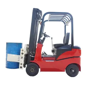 İsteğe bağlı kelepçeli ağır kağıt makaraları 4 tekerlekli elektrikli Forklift istifleme ve taşıma için makaralı kelepçe Forklift