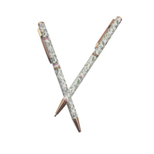 Bolígrafo de Metal de Aluminio Delgado de Lujo con Logotipo Personalizado, Diseño Floral, Marca China BV Premium - Product Image 5