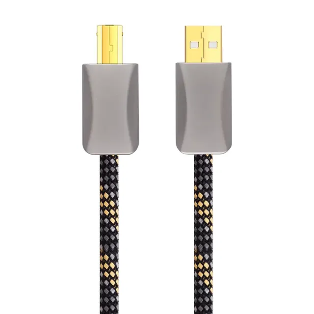 Hi-End USB Audio Cable Data DAC Hifi Cable A-B Usb Cable Made of OFC 4 Cord