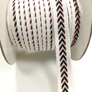 Ruban en coton 100% pour la couture DIY, bande jacquard à chevrons haute ténacité de 10 mm pour vêtements, textiles de maison, bagages - Product Image 4