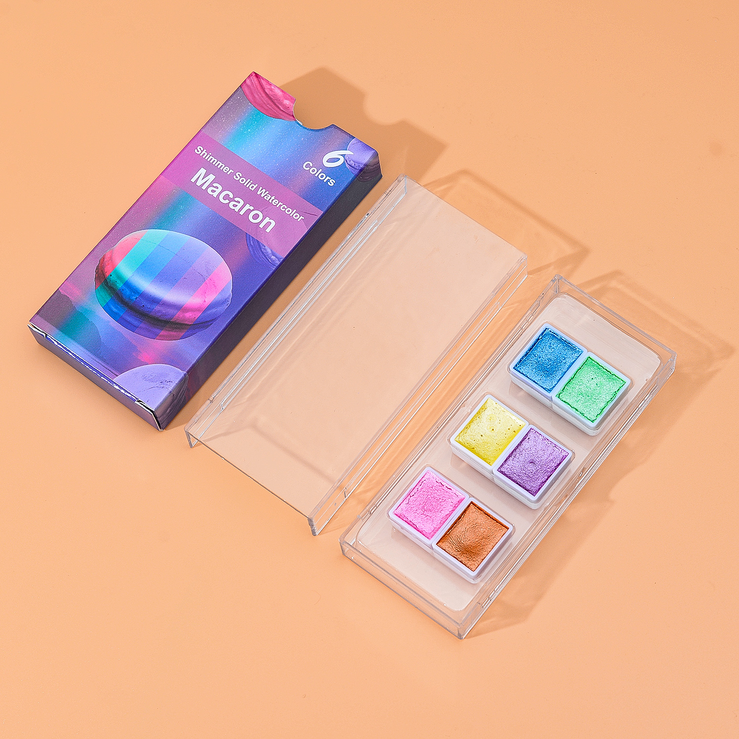 6pcs macaron couleurs