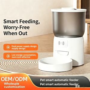Comedero Inteligente para Mascotas de Acero Inoxidable, Dispensador Automático, Funciona con Batería, Fácil de Limpiar, Dispensador de Comida para Mascotas - Product Image 3