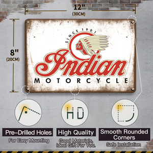 Targa in Metallo Vintage di Moto Leggendarie, Decorazione Retrò per Garage, Officina, Man Cave, Bar, Regalo per Appassionati di Moto - Product Image 4