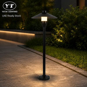 Lampe de jardin extérieure moderne en aluminium, étanche IP65, blanc chaud 3000K, LED 5W pour éclairage paysager de jardin et allées - Product Image 1