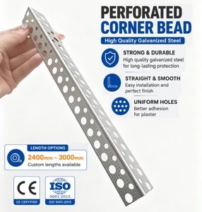 Perfil de Esquina Perforado de Acero Galvanizado <span class=keywords><strong>para</strong></span> Protección de Esquinas de Paredes y Pladur - Product Image 1