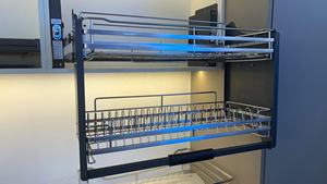 Rak dapur tersembunyi hidrolik, keranjang tarik ke bawah rak untuk lemari sistem rak, perangkat keras 600 700 800 900 - Product Image 4