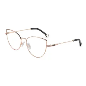 Optical Frames Manufacture Italy Design Fashion Ladies Cat Eye Optical Metal Frame