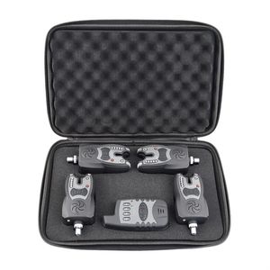 Ensemble d'alarme de morsure de pêche sans fil avec fonction de <span class=keywords><strong>test</strong></span> de portée 1 + 4 alarme de pêche à la carpe et récepteur - Product Image 2