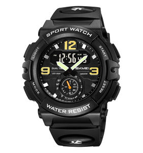 Cadeau de noël 2024 célèbre marque SKMEI 2341 nouveau design sport montre numérique pour hommes 5atm étanche analogique - Product Image 3