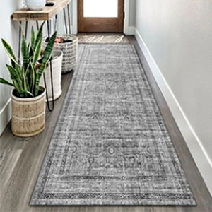 Alfombra de pasillo de estilo europeo Rollo completo de pasillo con parte inferior antideslizante de TPR Poliéster moderno plegable y lavable-para hoteles - Product Image 6