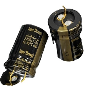 Nichicon CE 2200UF 16V Super Through gold-plated filter