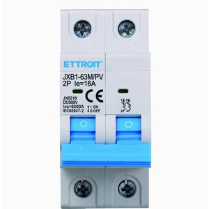 2P DC 500V 16A 6kA ตัดวงจรโซลาร์เซลล์สำหรับโมดูล2 DIN