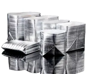 Tas Insulasi Termal Pengiriman Tiga Dimensi, Foil Aluminium Tebal untuk Kemasan Makanan Kantong Insulasi Dingin Kemasan Makanan Beku