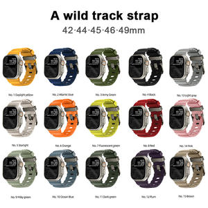 <span class=keywords><strong>Bracelet</strong></span> en silicone haut de gamme Forwelleny pour <span class=keywords><strong>Apple</strong></span> <span class=keywords><strong>Watch</strong></span> <span class=keywords><strong>Ultra</strong></span> 11 10 et iWatch 46mm – Accessoire respirant pour montres connectées - Product Image 3