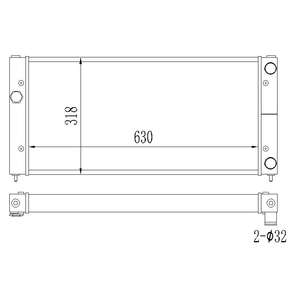 Radiateur tout aluminium pour Volkswagen <span class=keywords><strong>Golf</strong></span> Lupo Polo Vento VR6 <span class=keywords><strong>GTI</strong></span> SDI 1992-2005 - Product Image 1