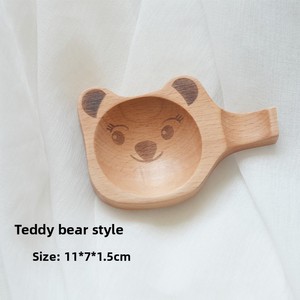 Assiette en bois massif de style <span class=keywords><strong>japonais</strong></span> créatif personnalisé, mini plat à condiments en bois pour la maison ou la restauration, support de conteneur alimentaire - Product Image 3