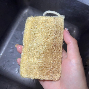 Loofah Sponge Rectangle Pad For Pots And Pans Dish Cleaning Scouring Tool - Product Image 2