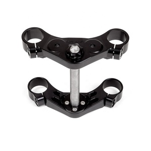 Horquillas de abrazadera triple de aluminio <span class=keywords><strong>CNC</strong></span> Piezas de motocicleta OEM Mecanizado personalizado - Product Image 2
