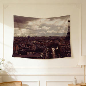 Drapeau de la silhouette de <span class=keywords><strong>Paris</strong></span> 90x150cm - Réchauffez chaque espace - Prêt pour les cafés, bars, maisons et fêtes - Product Image 2