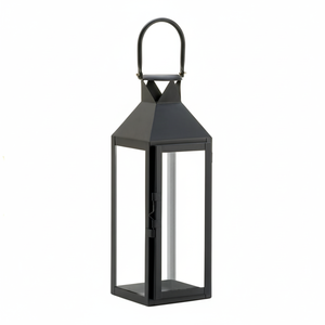 Metallic Finishes Standard Quality <b>Moroccan</b> <b>Lantern</b> Black Color Classic Design Candle Jar <b>Lantern</b> Using for Living Room - Product Image 1
